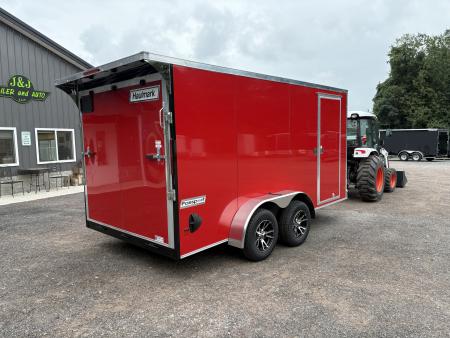 New 2027 Haulmark Passport Deluxe 7x14 6'6" Interior Height Cargo / Enclosed Trailer with Rear Ramp and Spoiler