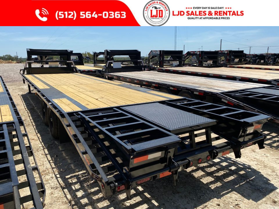 New 2027 Coffee Creek MFG 102" x 30' Gooseneck Flatbed Deckover Trailer