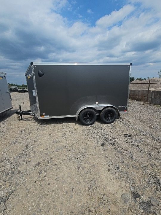 New 6x12 Tandem Axle Cargo / Enclosed Trailer W/ Ramp Door