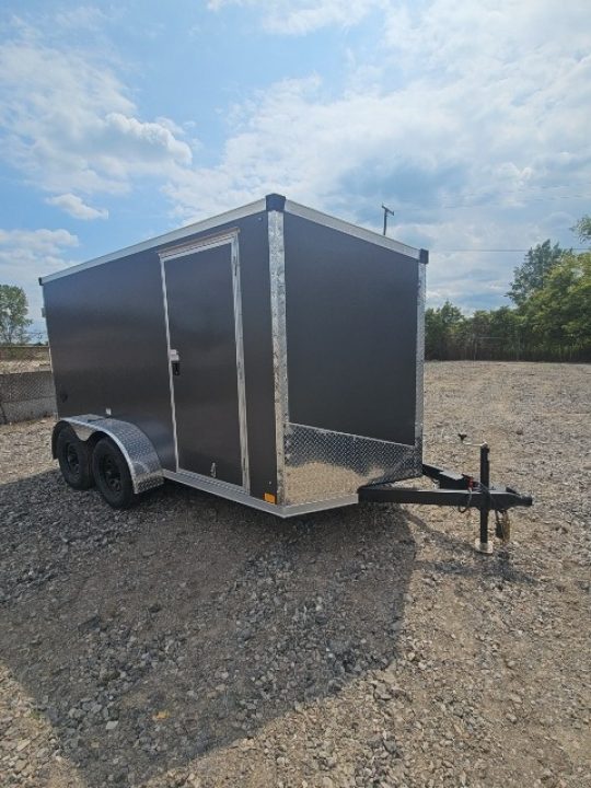 New 6x12 Tandem Axle Cargo / Enclosed Trailer W/ Ramp Door