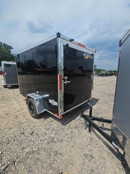 New 6x10 Single Axle Cargo / Enclosed Trailer W/ Ramp Door