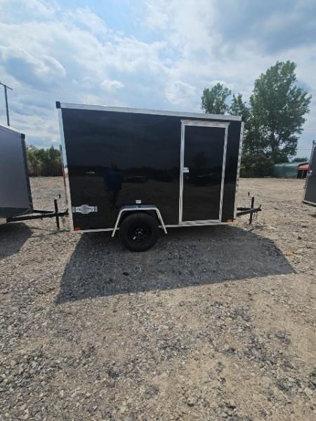 New 6x10 Single Axle Cargo / Enclosed Trailer W/ Ramp Door