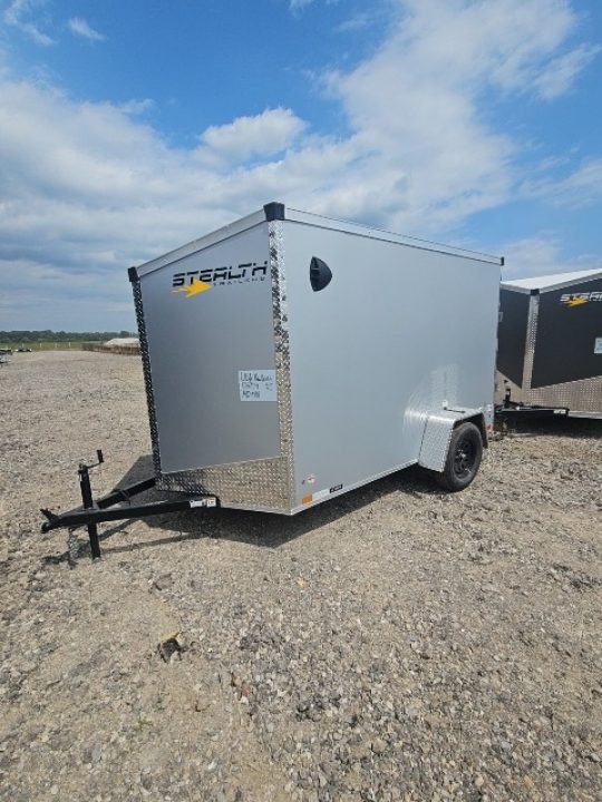 New 6x10 Single Axle Cargo / Enclosed Trailer W/ Ramp Door