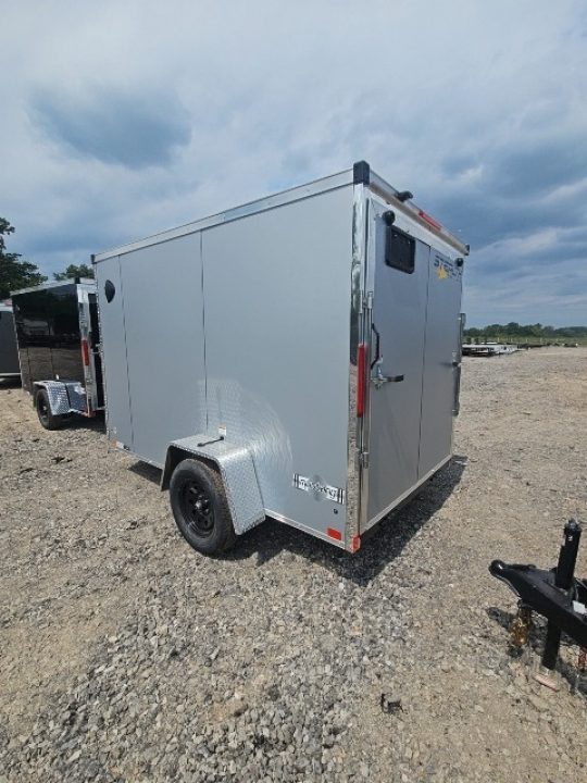 New 6x10 Single Axle Cargo / Enclosed Trailer W/ Ramp Door