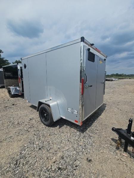 New 6x10 Single Axle Cargo / Enclosed Trailer W/ Ramp Door