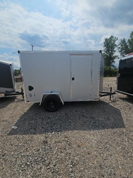 New 6x10 Single Axle Cargo / Enclosed Trailer W/ Ramp Door