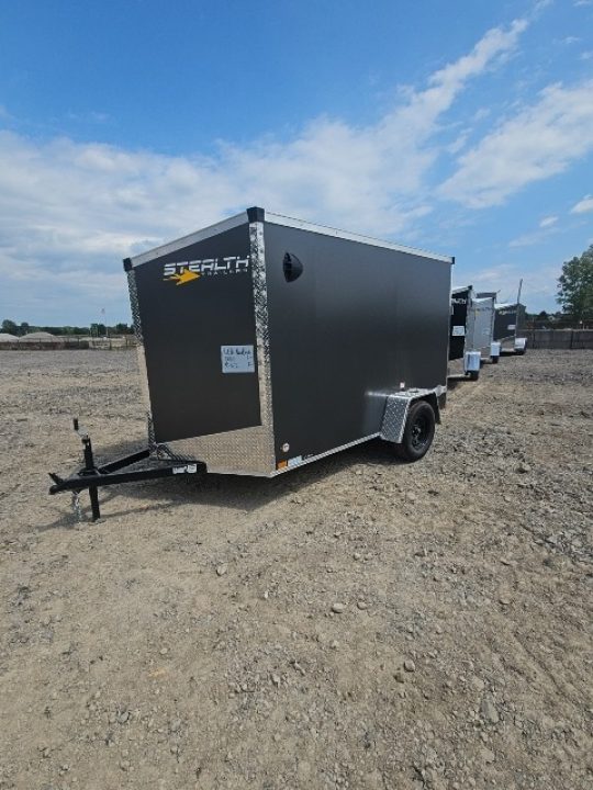New 6x10 Single Axle Cargo / Enclosed Trailer W/ Ramp Door
