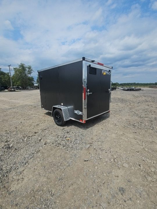 New 6x10 Single Axle Cargo / Enclosed Trailer W/ Ramp Door
