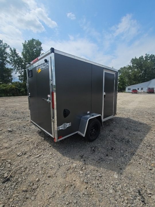New 6x10 Single Axle Cargo / Enclosed Trailer W/ Ramp Door