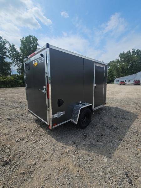 New 6x10 Single Axle Cargo / Enclosed Trailer W/ Ramp Door