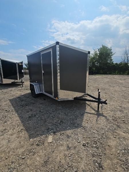 New 6x10 Single Axle Cargo / Enclosed Trailer W/ Ramp Door