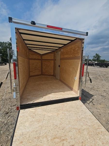 New 6x10 Single Axle Cargo / Enclosed Trailer W/ Ramp Door