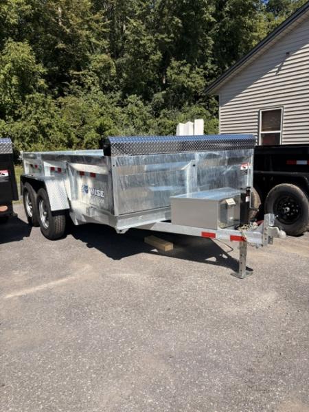 New 2027 BWISE Galvanized 7' x 12' 12K GVW Tandem Axle Dump Trailer