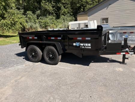 New 2027 BWISE 7' x 12' 14K GVW Tandem Axle Dump Trailer