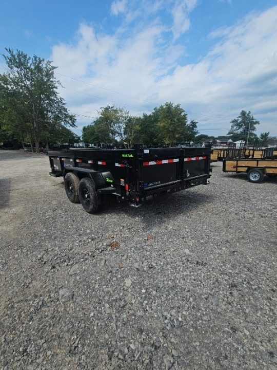 New Load Trail 7x16 Dump Trailer (Contractors) W/ 7GAGE FLOOR AND HYD. JACK