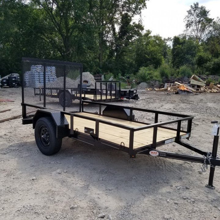 New 2026 MEB 5x10 Angle Iron Utility Trailer