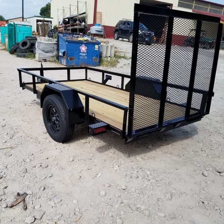New 2026 MEB 5x10 Angle Iron Utility Trailer