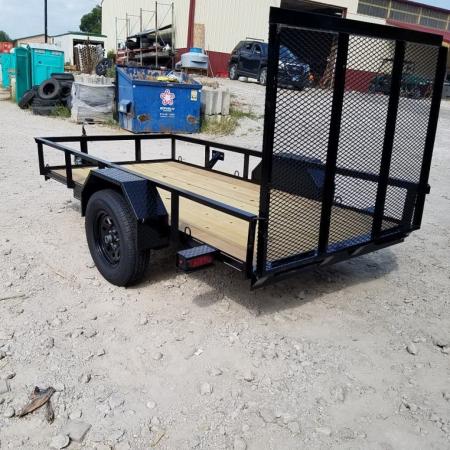 New 2026 MEB 5x10 Angle Iron Utility Trailer