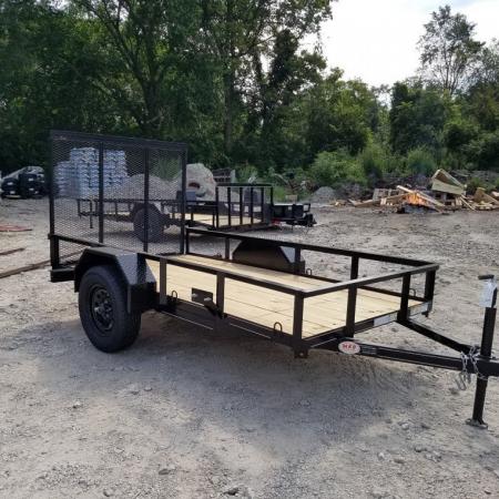 New 2026 MEB 5x10 Angle Iron Utility Trailer