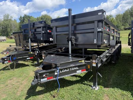 New 2027 Load Trail 83X16 21K 3' SIDES TELESCOPIC CYLINDER GUN METAL GRAY Dump Trailer