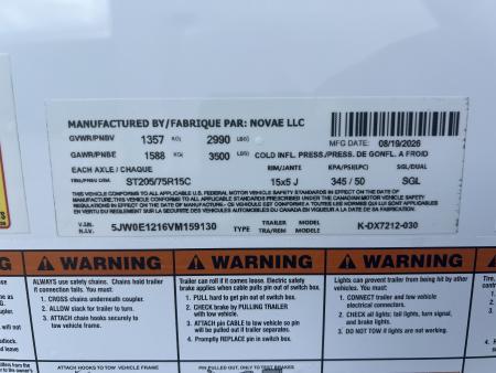 New 2027 Look Trailers 6X12 3K ST-DLX BARN DOOR Cargo / Enclosed Trailer