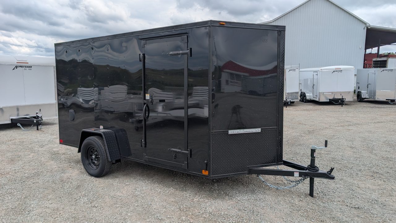 New 2027 Homesteader 6x12 Intrepid V-Nose Cargo Trailer w/ Ramp Door