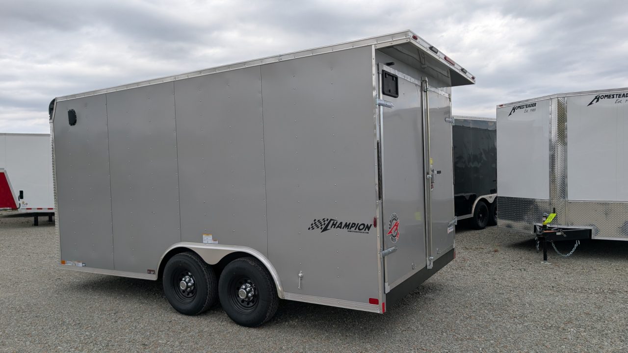 New 2027 Homesteader 8.5 x 16 HD Champion Cargo Trailer w/ Barn Doors (9950# GVW)