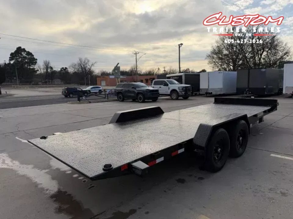 New #392730 2027 LOAD TRAIL TM 22 X 83 TANDEM AXLE RAPID LOADER 14K STEEL FLOOR TILT DECK TRAILER