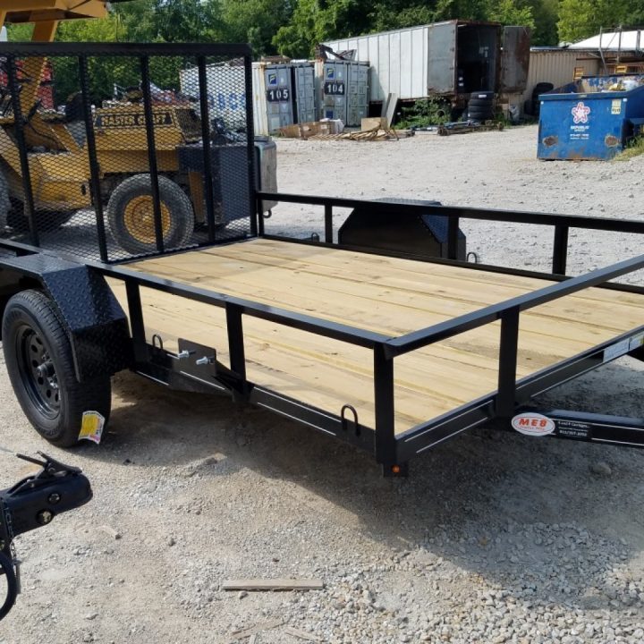 New 2026 MEB 77" x 10' Utility Trailer with Ramp Gate – 2,999 lb. GVWR