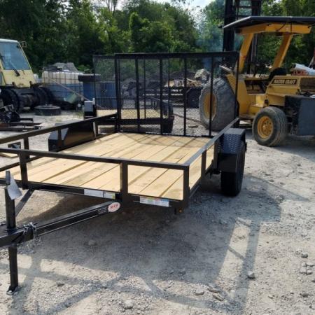New 2026 MEB 77" x 10' Utility Trailer with Ramp Gate – 2,999 lb. GVWR