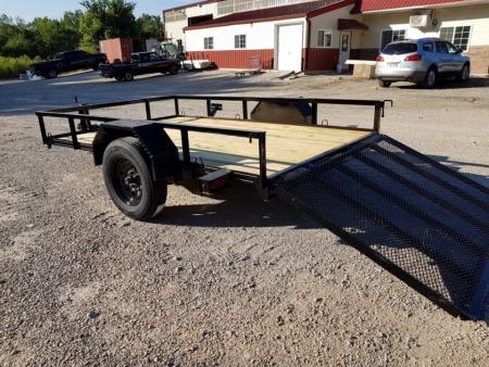New 2026 MEB 77" x 10' Utility Trailer with Ramp Gate – 2,999 lb. GVWR