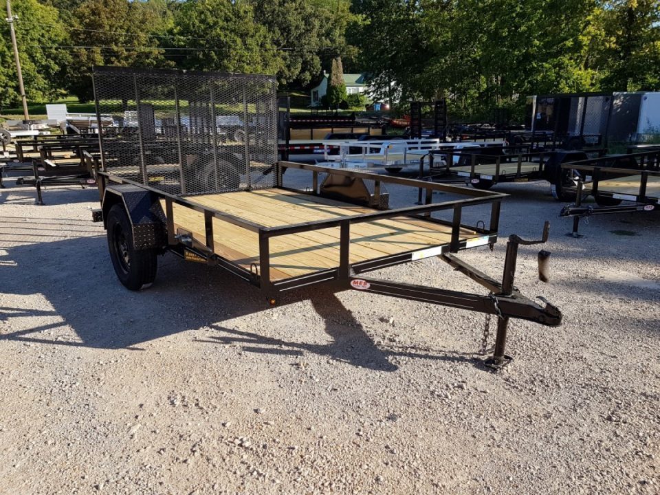New 2026 MEB 77" x 10' Utility Trailer with Ramp Gate – 2,999 lb. GVWR
