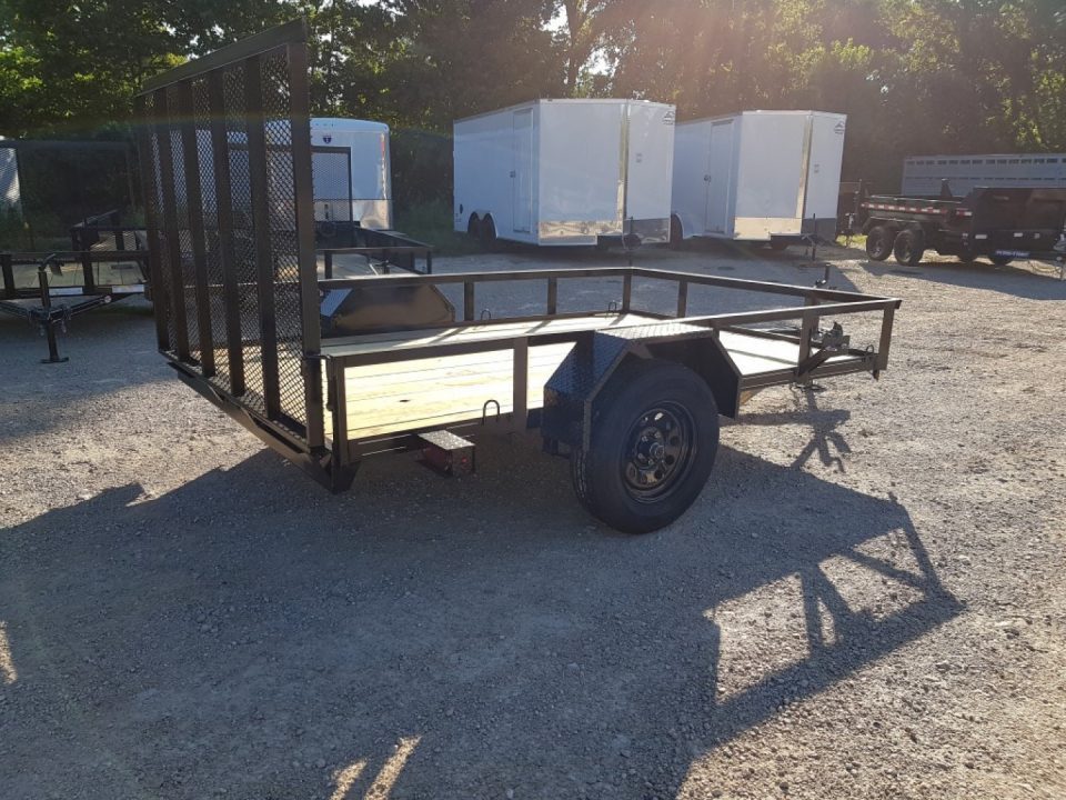 New 2026 MEB 77" x 10' Utility Trailer with Ramp Gate – 2,999 lb. GVWR