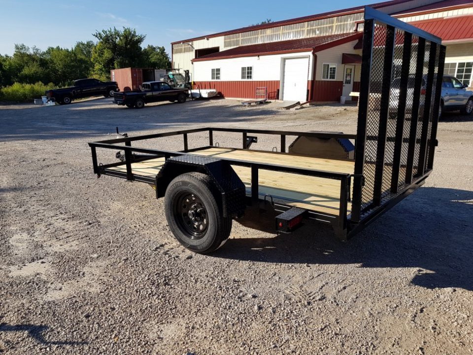 New 2026 MEB 77" x 10' Utility Trailer with Ramp Gate – 2,999 lb. GVWR