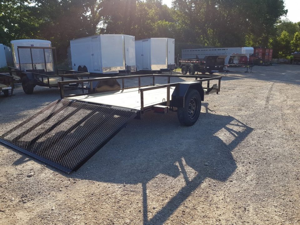 New 2026 MEB 77" x 10' Utility Trailer with Ramp Gate – 2,999 lb. GVWR