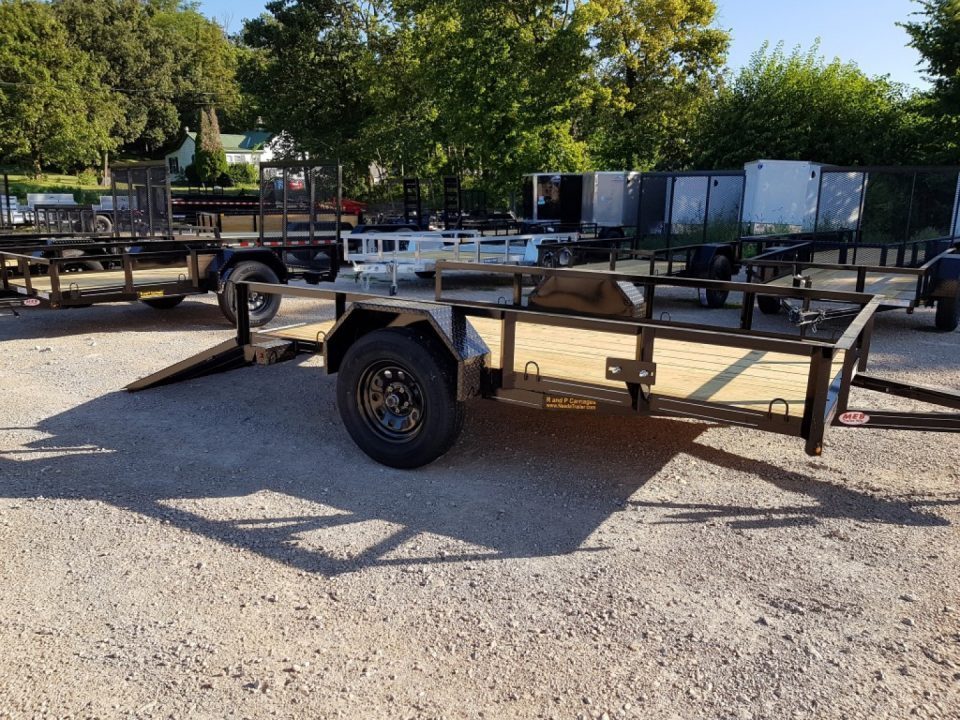 New 2026 MEB 77" x 10' Utility Trailer with Ramp Gate – 2,999 lb. GVWR