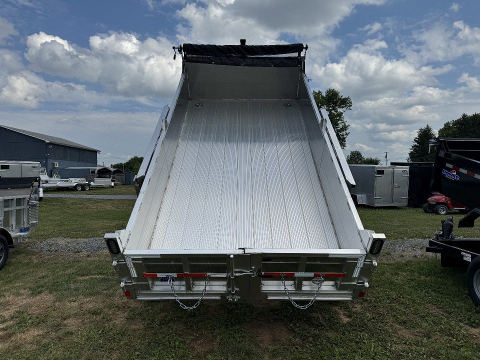 New 2027 Mission MODP7X14 Aluminum 14k Low Pro Dump 2 Foot Sides Dump Trailer FREE TARP KIT FREE ALUMINUM WHEEL UPGRADE