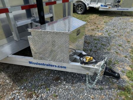 New 2027 Mission MODP7X14 Aluminum 14k Low Pro Dump 2 Foot Sides Dump Trailer FREE TARP KIT FREE ALUMINUM WHEEL UPGRADE