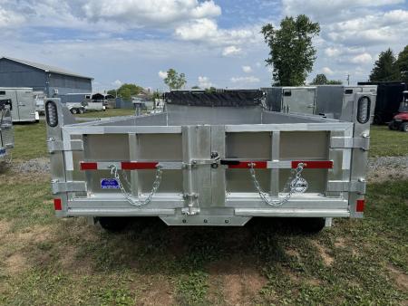 New 2027 Mission MODP7X14 Aluminum 14k Low Pro Dump 2 Foot Sides Dump Trailer FREE TARP KIT FREE ALUMINUM WHEEL UPGRADE