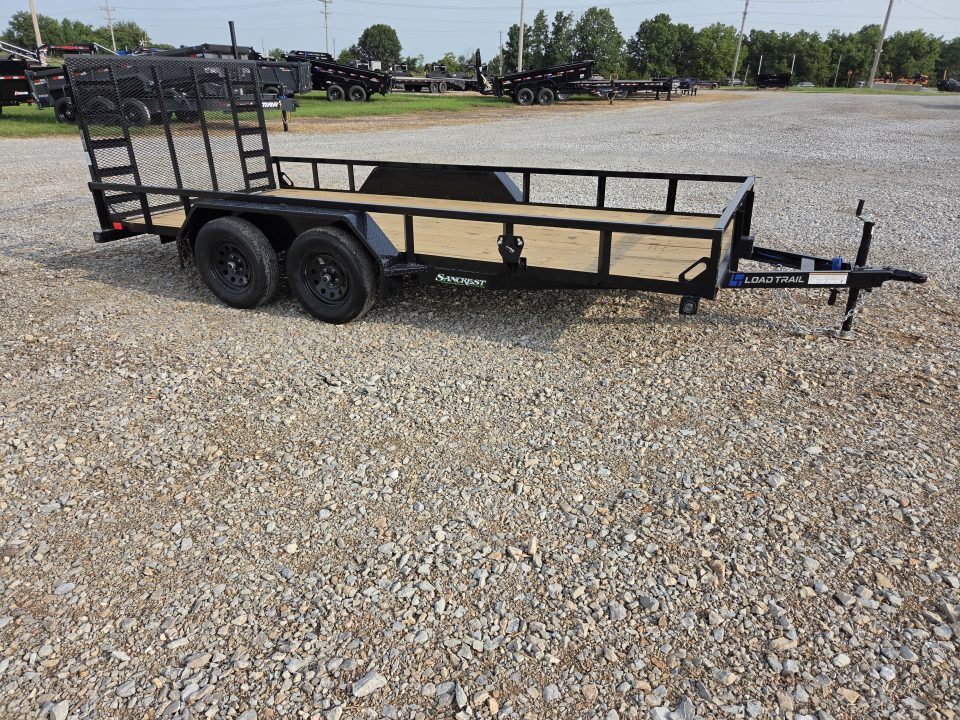 New 2027 Load Trail 83X16 TANDEM 7K TUBE TOP UTILITY W/ 4' SPRING GATE