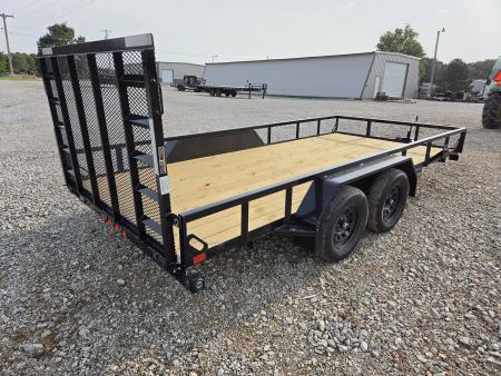 New 2027 Load Trail 83X16 TANDEM 7K TUBE TOP UTILITY W/ 4' SPRING GATE