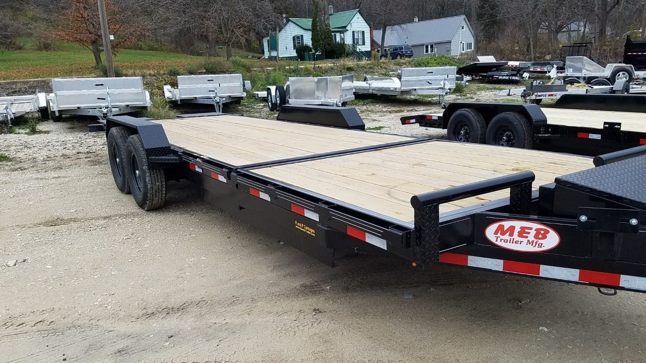 New 2026 MEB 18+4 Tilt Bed Equipment Trailer 14K