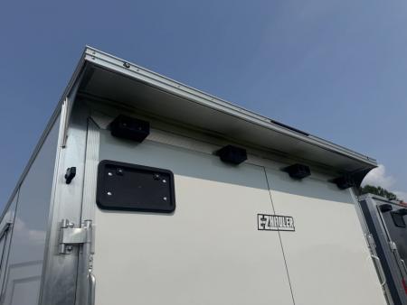 New 2027 E-Z Hauler EZEC8.5X24CH XLT PRO Car Hauler 71 SERIES, 7 FOOT 1 INCH INTERIOR HEIGHT, ELITE ESCAPE DOOR, .080 POLY SIDES, REAR CANOPY, FREE ALUMINUM WHEEL UPGRADE