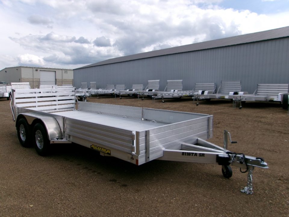 New 2026 Aluma 8116TA R BT SR Utility Trailer