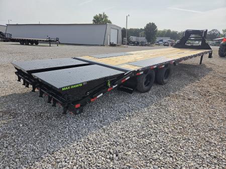 New 2027 Load Trail 102X32 TANDEM LO-PRO GOOSENECK W/12K AXLES 14PLY TIRES & MAX RAMPS