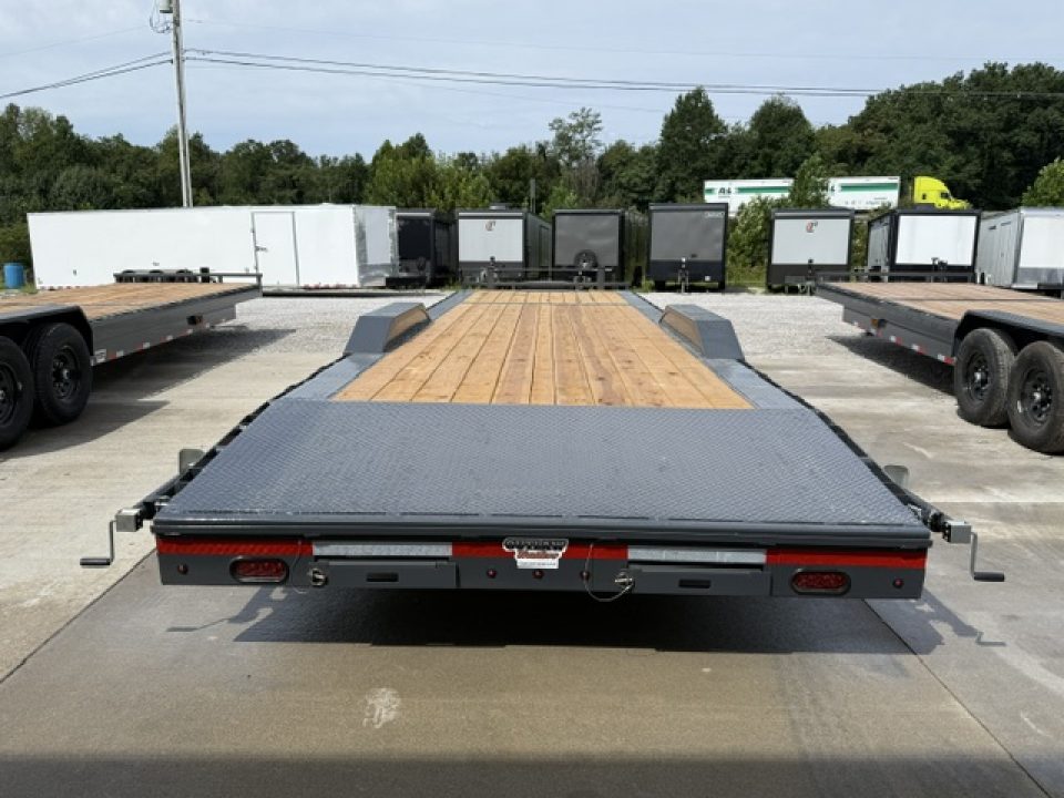 New Lamar Car Hauler 102x32 14K W/4' Dovetail, Tool Box & Winch Plate