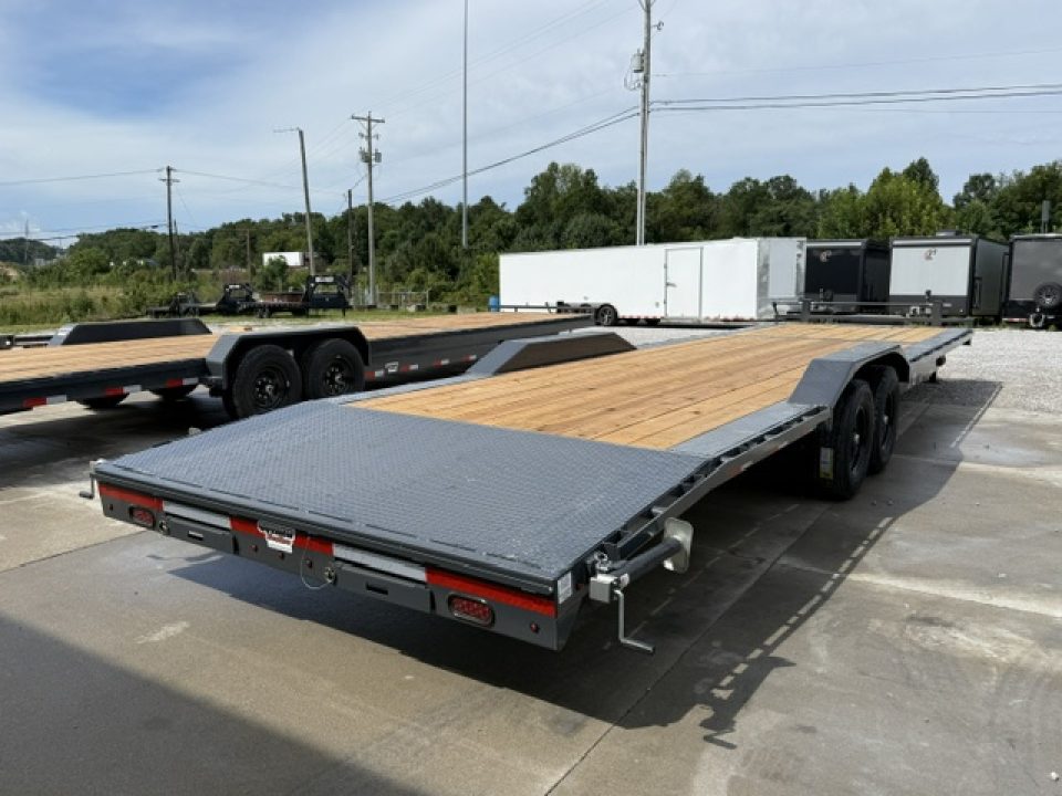 New Lamar Car Hauler 102x32 14K W/4' Dovetail, Tool Box & Winch Plate