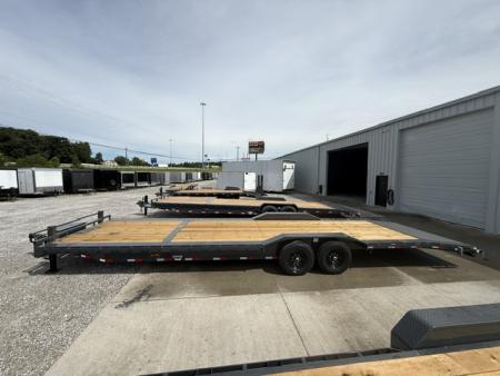 New Lamar Car Hauler 102x32 14K W/4' Dovetail, Tool Box & Winch Plate