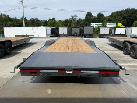 New Lamar Car Hauler 102x32 14K W/4' Dovetail, Tool Box & Winch Plate