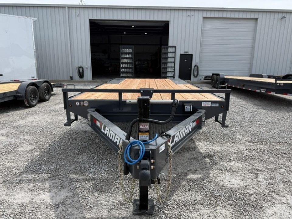 New Lamar Deck-Over 102x20 14K W/ 4' Dovetail & Stand Up Ramps